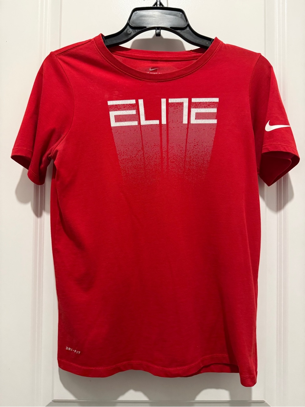 Nike Red 'ELITE' Graphic Short Sleeve Tee